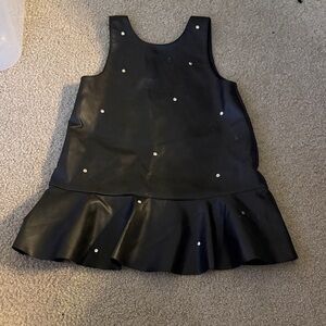 Zara Black Kids Dress with White Accents